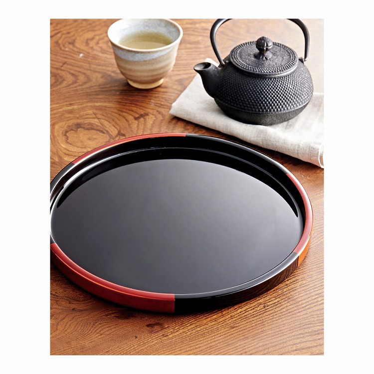 (新品未使用)山田平安堂 漆器 丸盆 白檀(大) 山田平安堂 丸盆 白檀 | ハーモニック 商品検索サイト