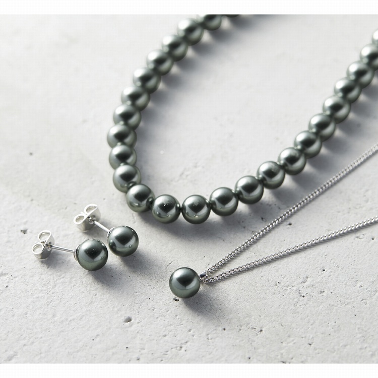 セ・ルーアン 人工貝グレーパール3点セット | ハーモニック 商品