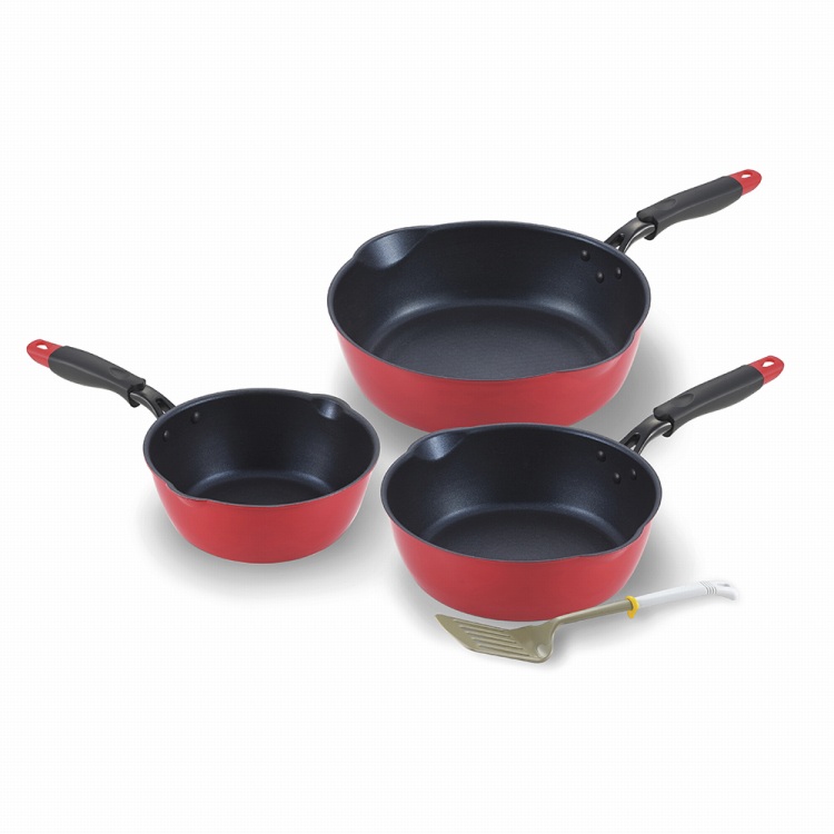 IH深型両口フライパン3点セット | ハーモニック 商品検索サイト