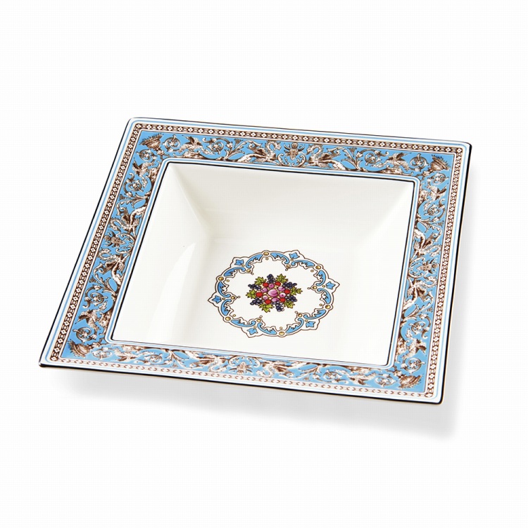 ウェッジウッド  フロレンティーン ターコイズ 長方形トレイ 楽天市場】ウェッジウッド フロレンティーンターコイズ スクエア