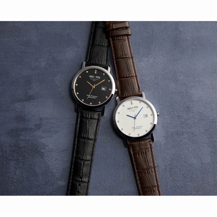 新品　GOLDPFEIL ワールドタイム　メンズウォッチ GOLD PFEIL 腕時計 メンズ メンズ腕時計 ゴールドファイル