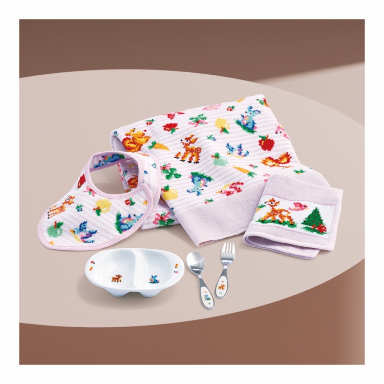 新品 ☆ フェイラー ティップトップフォレストセット フェイラー ティップトップフォレスト ベビー5点セットシルバー